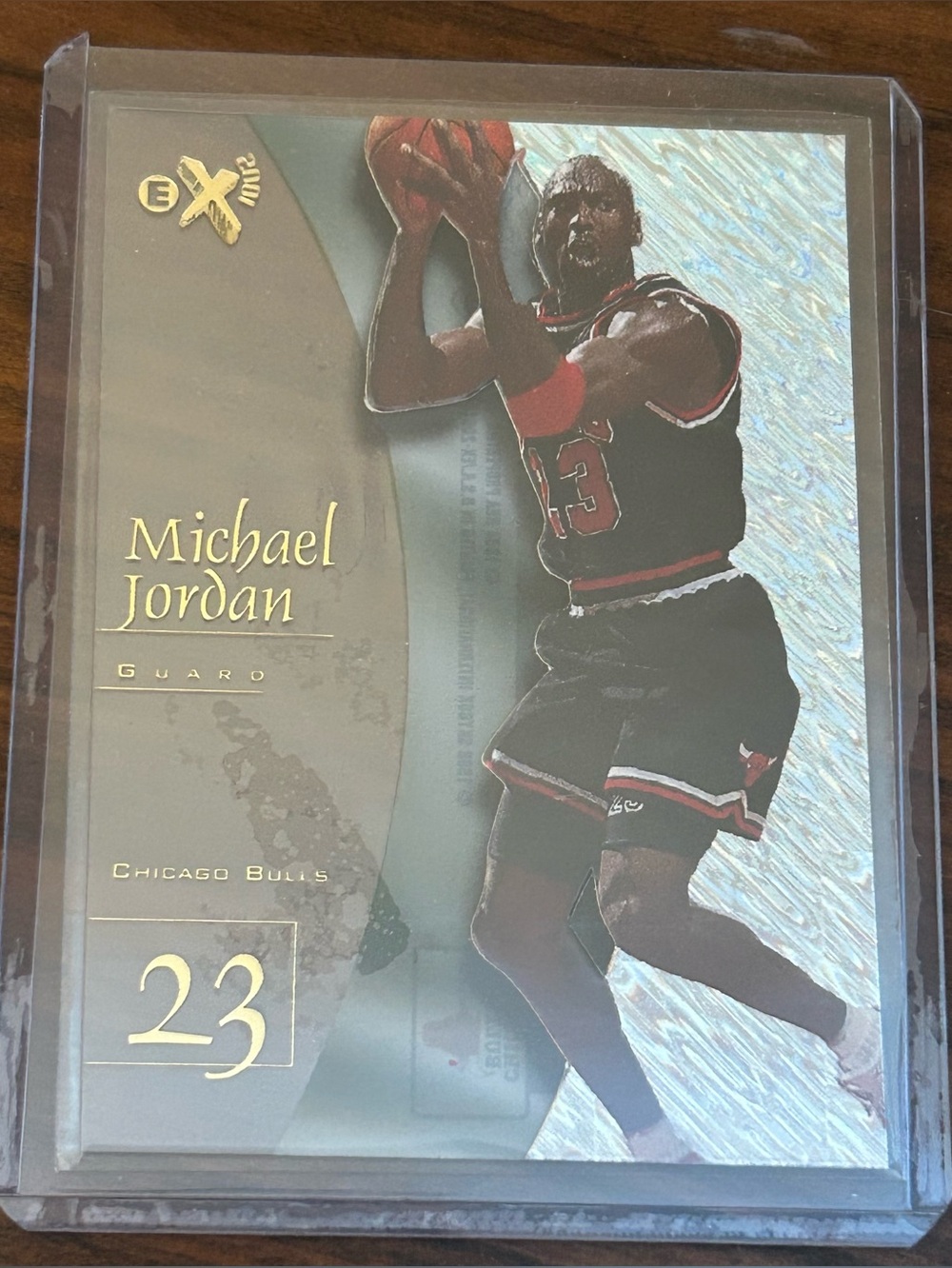 Michael Jordan 1997 -98 Skybox E-X2001 Acetate Chicago Bulls #9